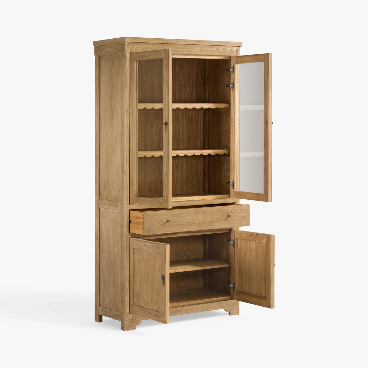 Darlene Reclaimed Elm Hutch - Natural
