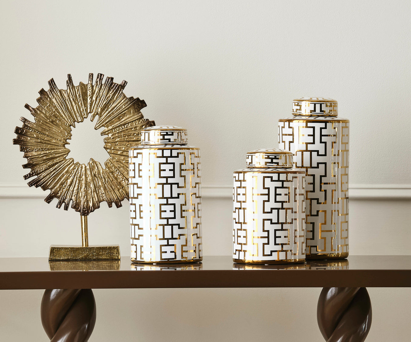 Gold/Brown Ombre Sculpture