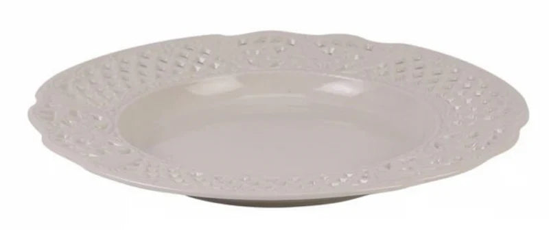 White Pierced Floral Dinnerware