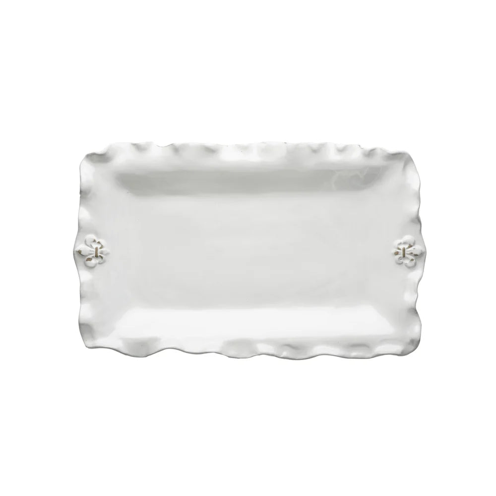 Fleur de Lis Platter, Rectangular Shape