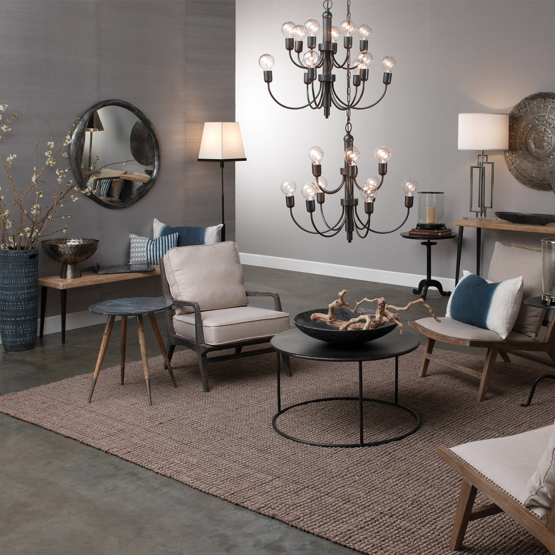 Organic Round Mirror