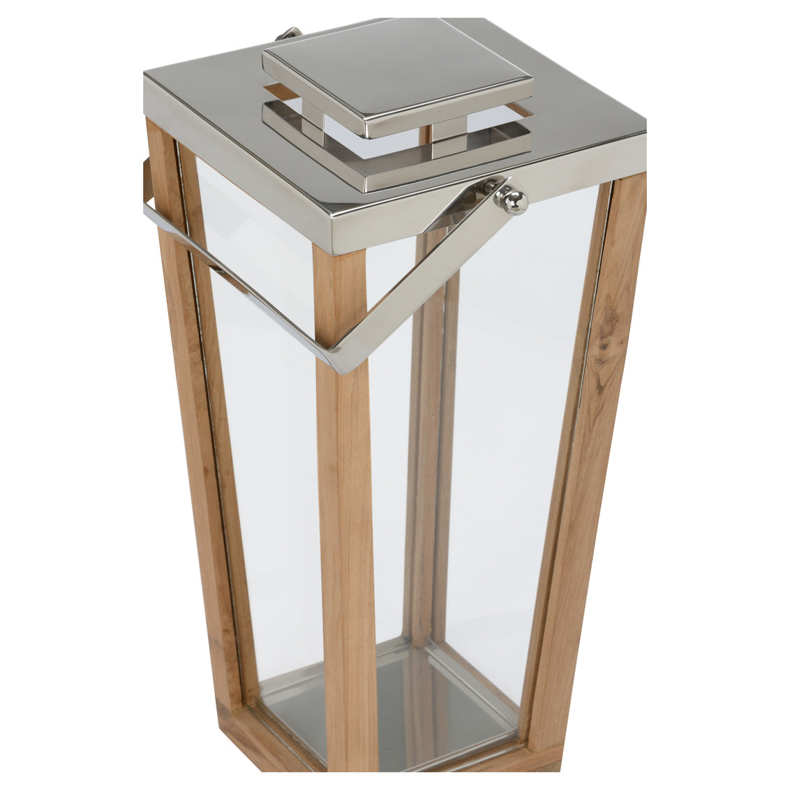 Lanai Teak and Glass Hurricane - LG