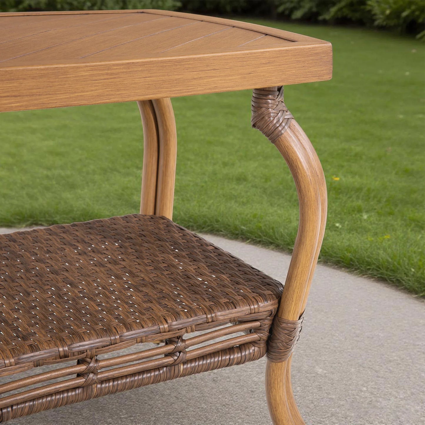 Arcadia 2 Piece Swivel Lounge Chair and End Table