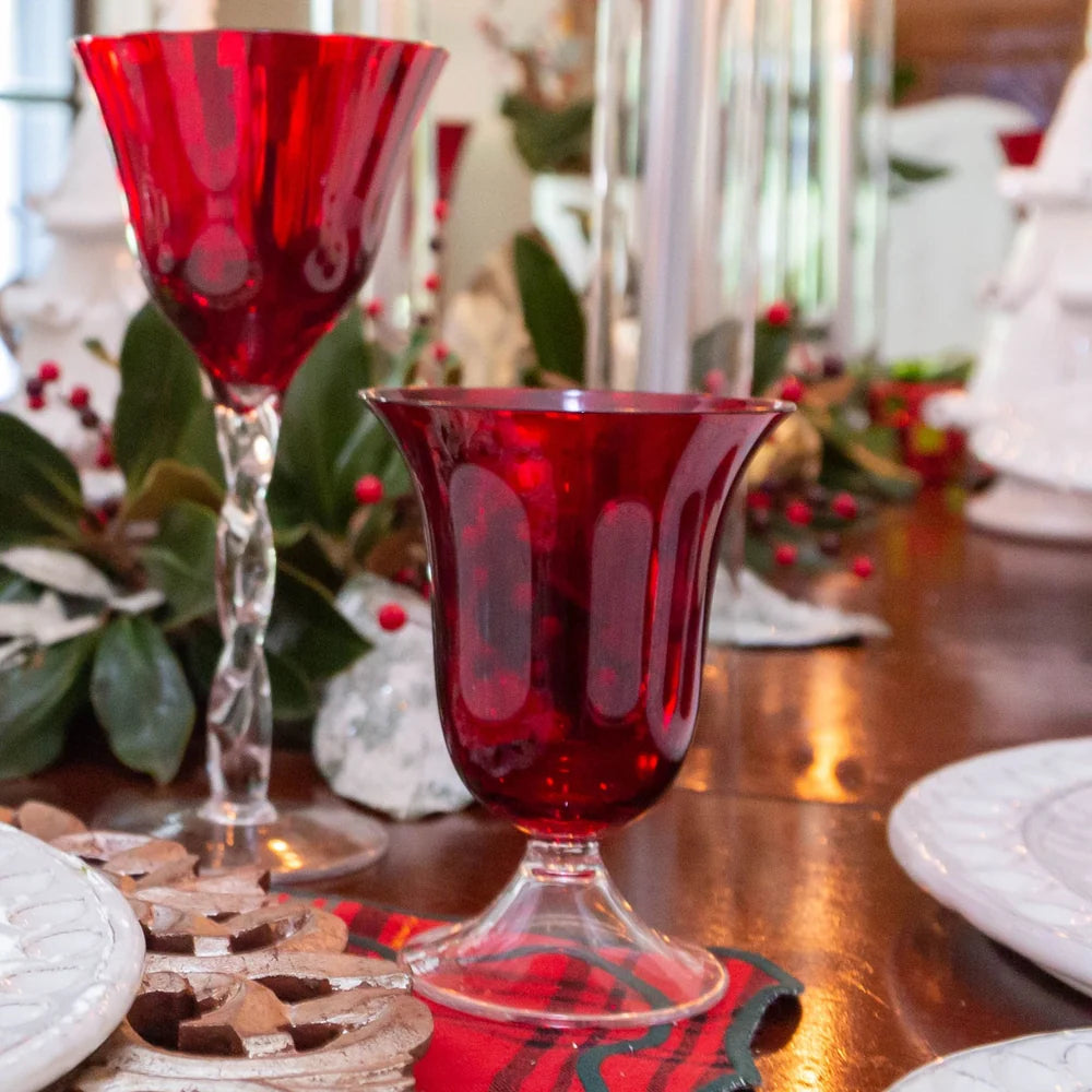 Adriana Water Glass, Red