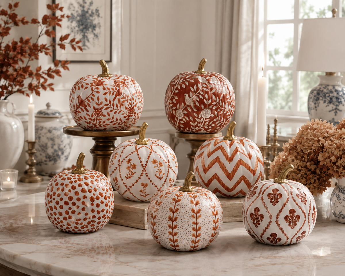 Red Heritage Medallion Pumpkin