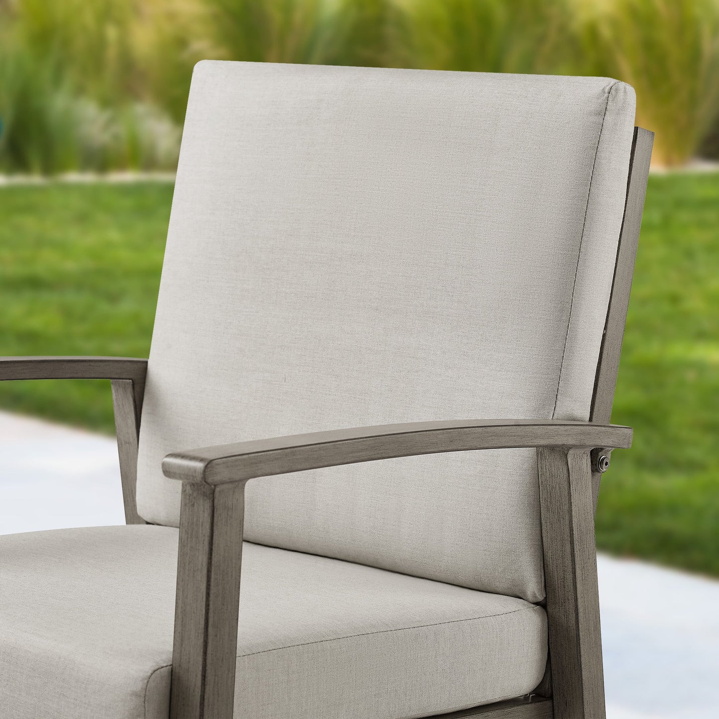 Amario 6 Person Aluminum Patio Round Dining Set With Sunbrella® Cushions