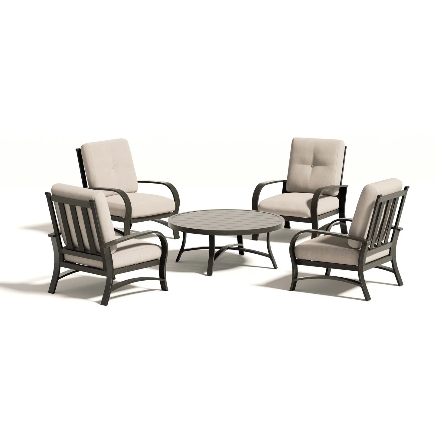 Chamber Patio 4 Seat Conversation Sets With Sunbrella® Cushions