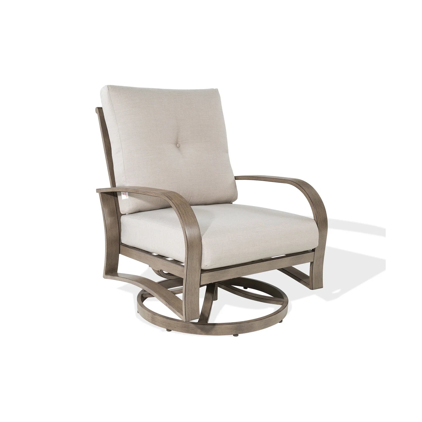 Chamber Patio Aluminum Swivel Club Chair with Sunbrella® Cushions