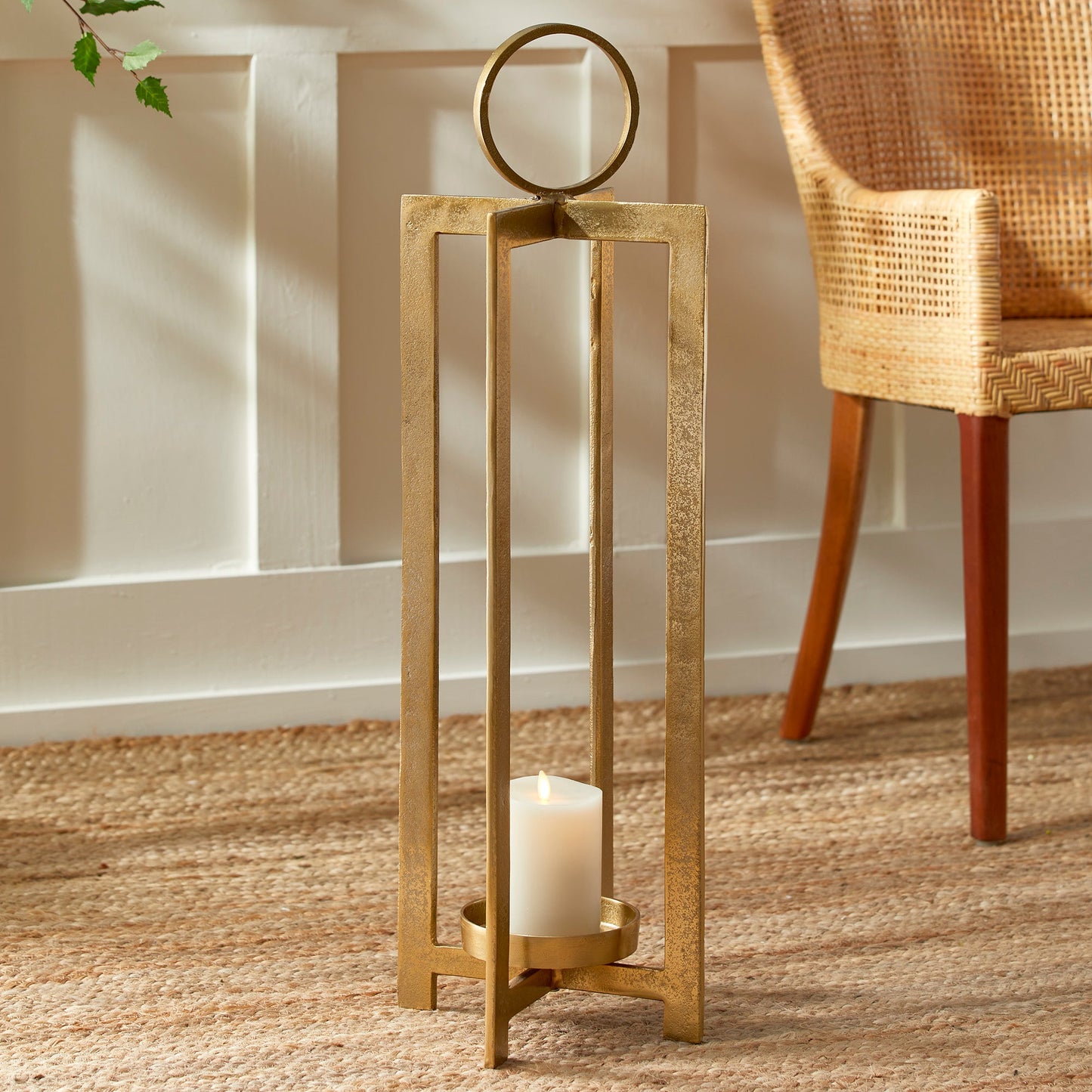 Asola Lantern, Large - Gold