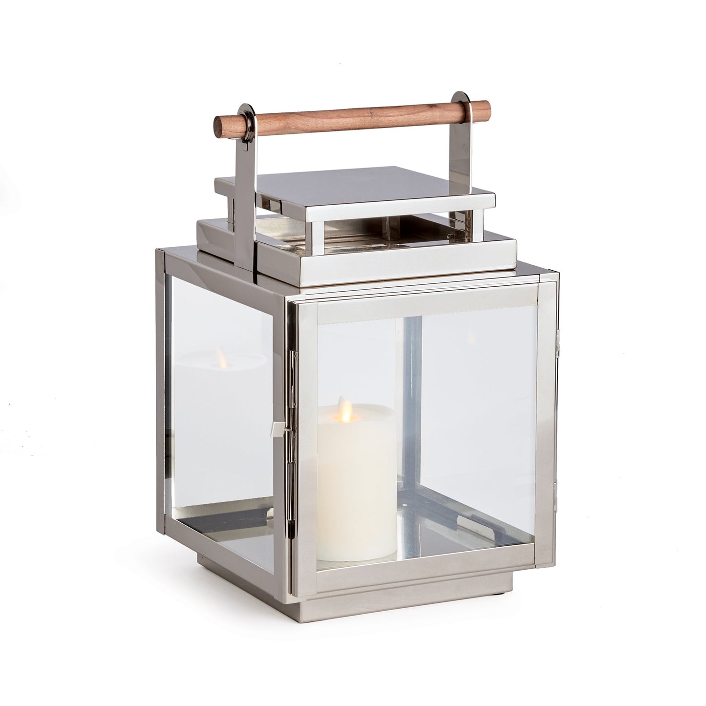 Adwin Outdoor Lantern, Medium -Nickel