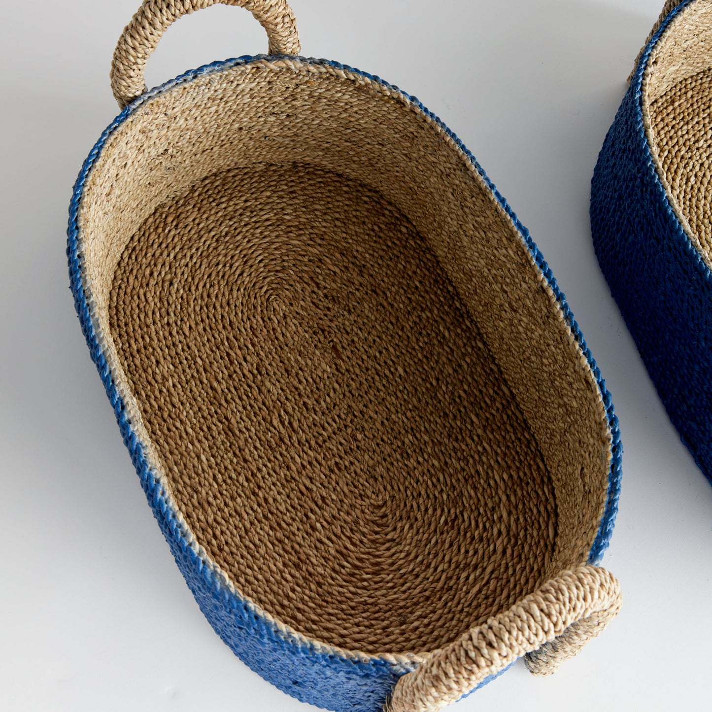 Tiana Seagrass Short Oval Baskets, Set of 2