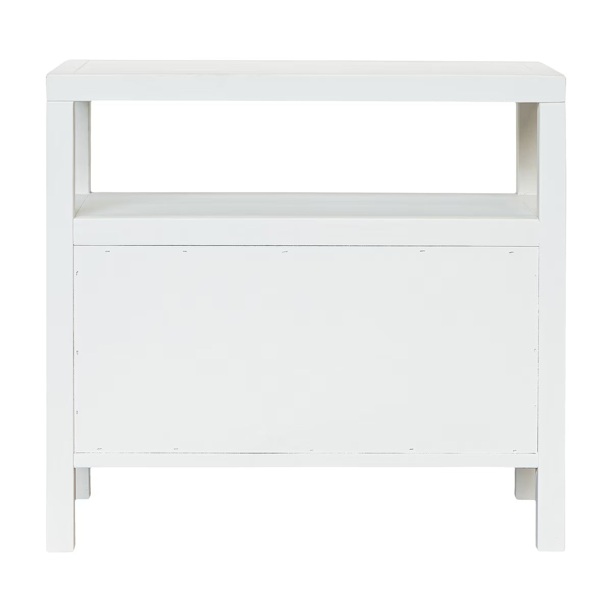 Maribelle Scallop Nightstand, 28"W, Off-White