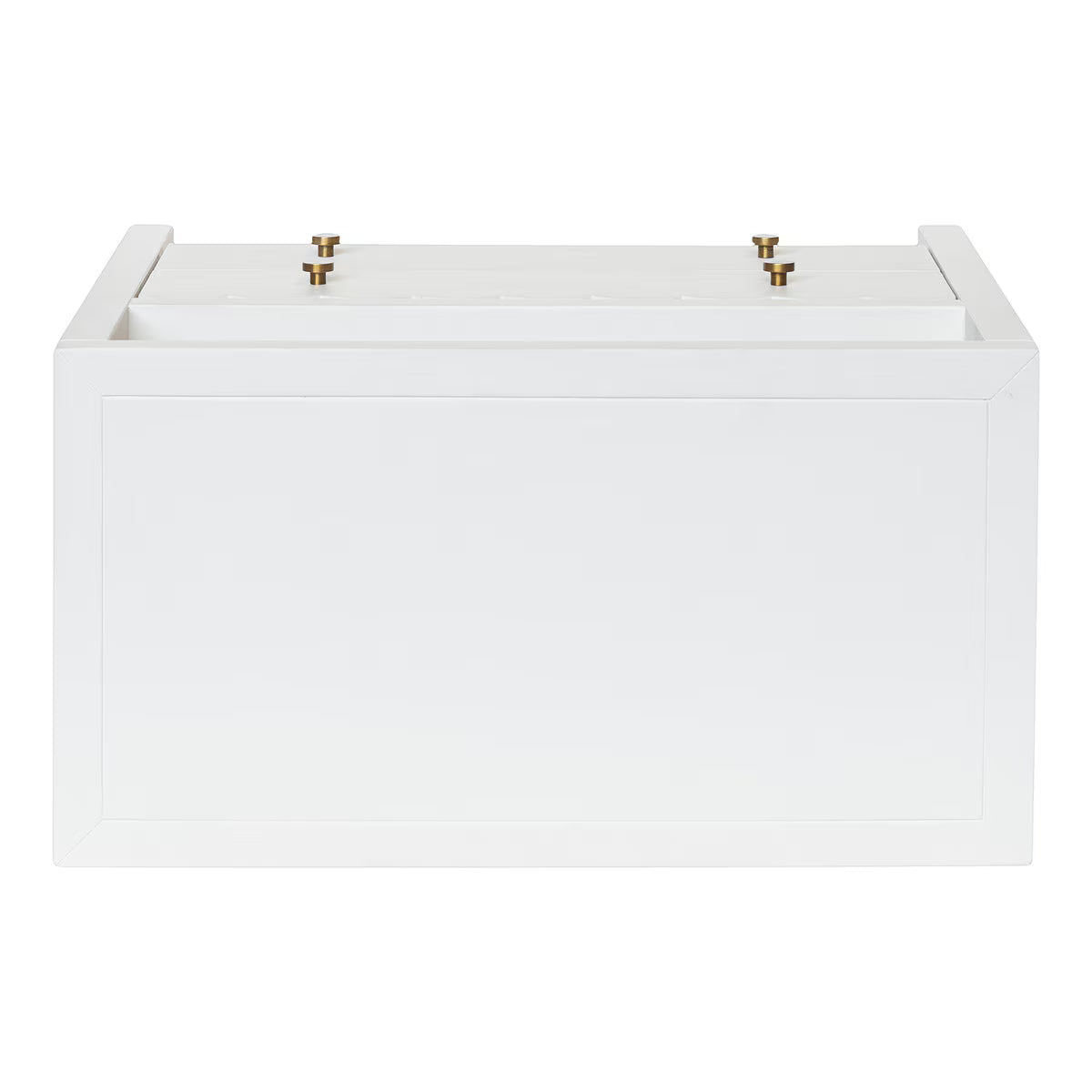 Maribelle Scallop Nightstand, 28"W, Off-White