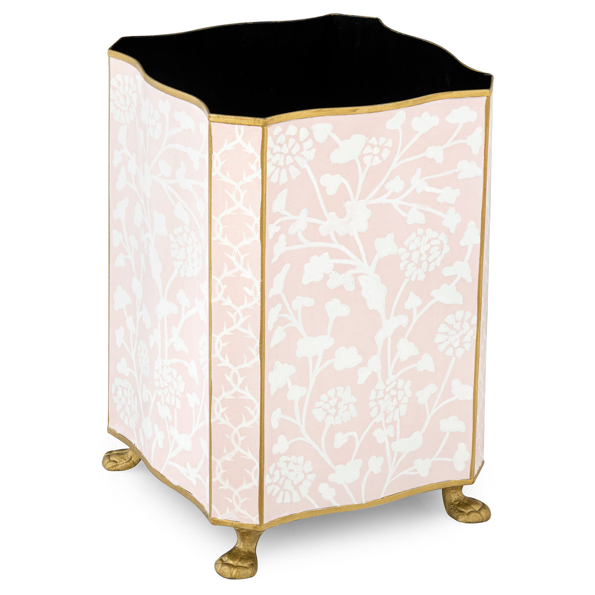 Pale Pink Spring Floral Wastepaper Basket & Tissue (2 Options)