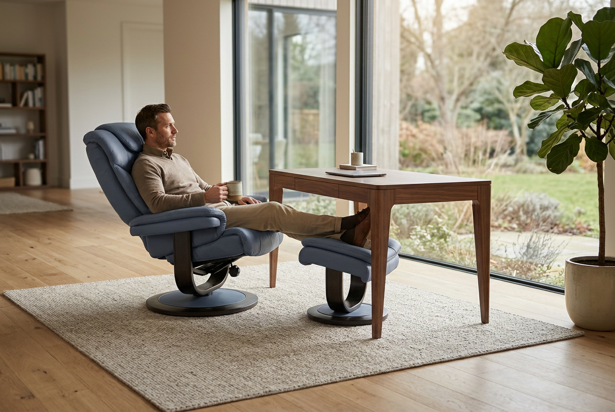 Oslo Euro Recliner w/ Ottoman