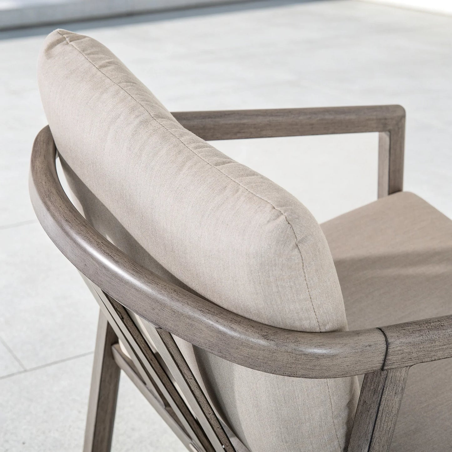 Amalfi Wraparound Aluminum Patio Dining Chair Set