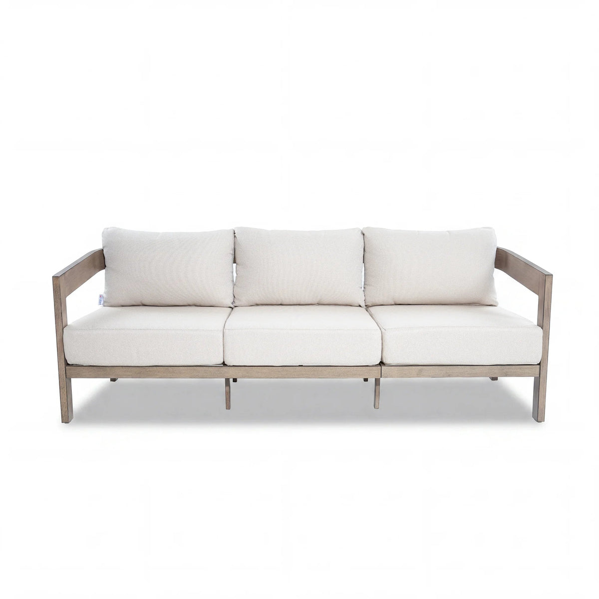 Harmonti 4-Piece Patio Conversation Set with Composite Concrete Round Coffee Tables