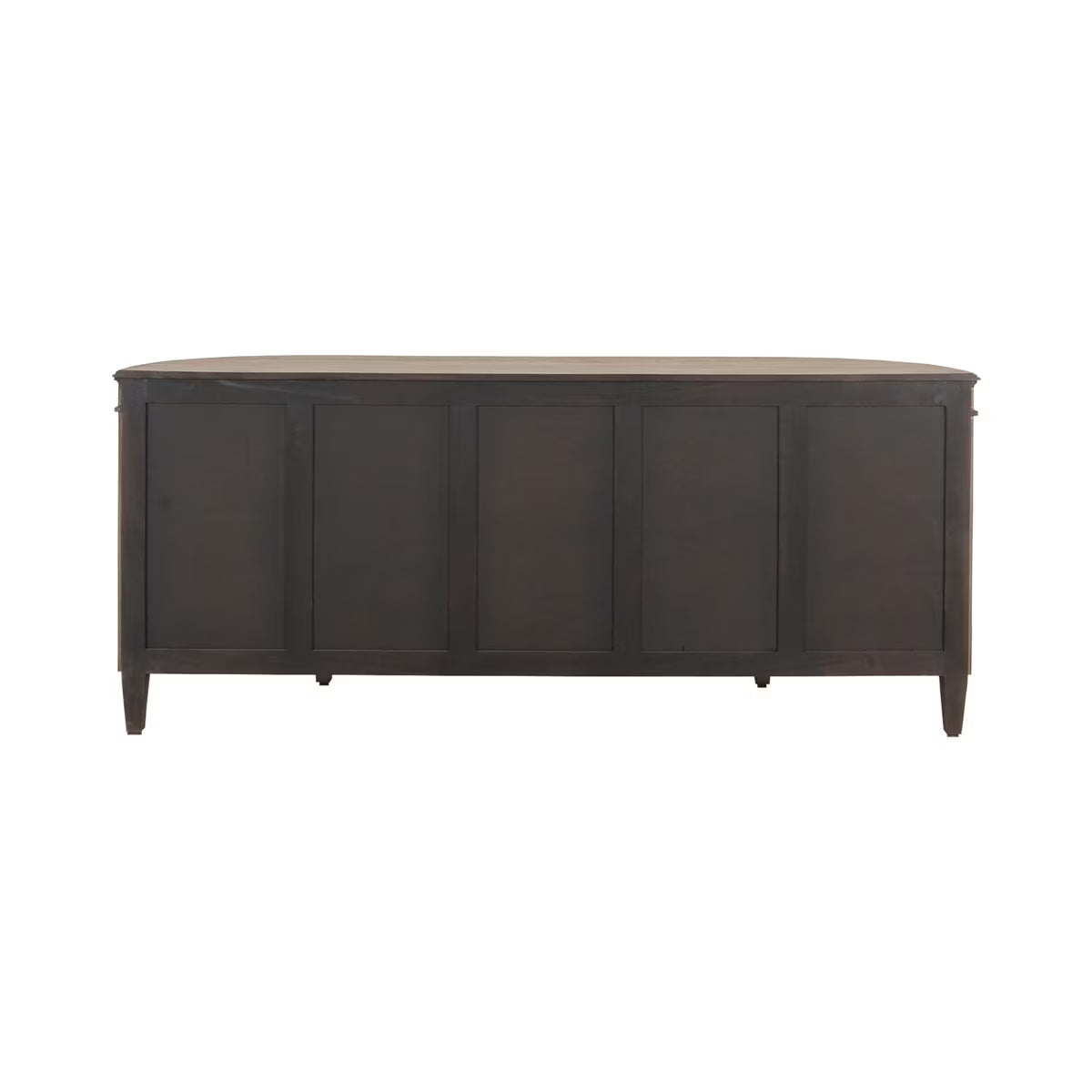 Claude Bow Front Sideboard, Large, 83"W, Brown