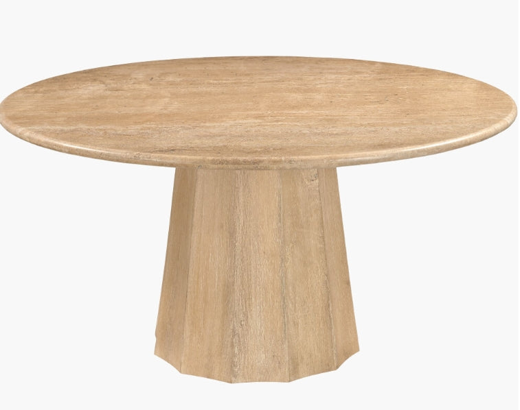 Linus Dining Table - Wheat Brushed Mango Wood