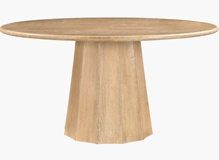Linus Dining Table - Wheat Brushed Mango Wood