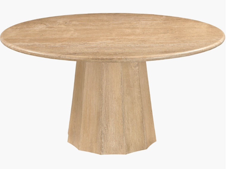 Linus Dining Table - Wheat Brushed Mango Wood