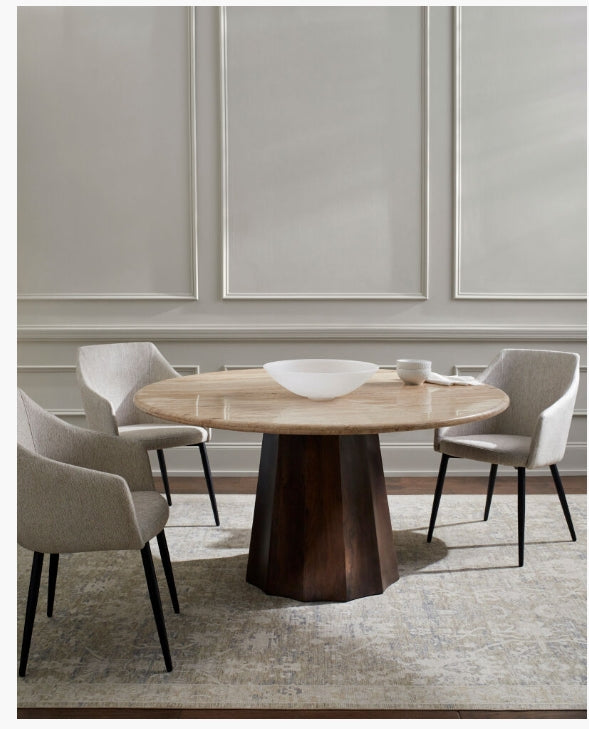 Linus Dining Table - Dark Mango Base