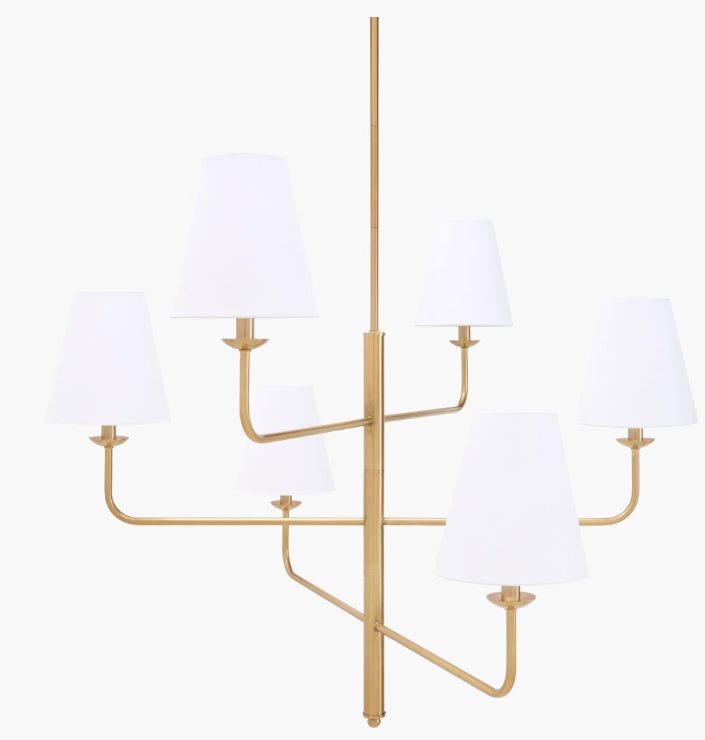 Aelora Chandelier - Metallic - Brass