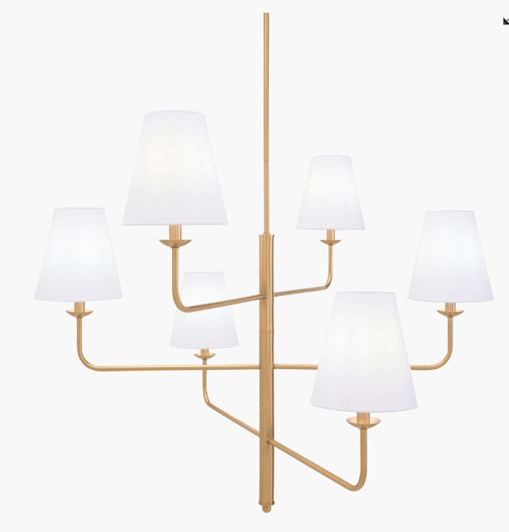 Aelora Chandelier - Metallic - Brass