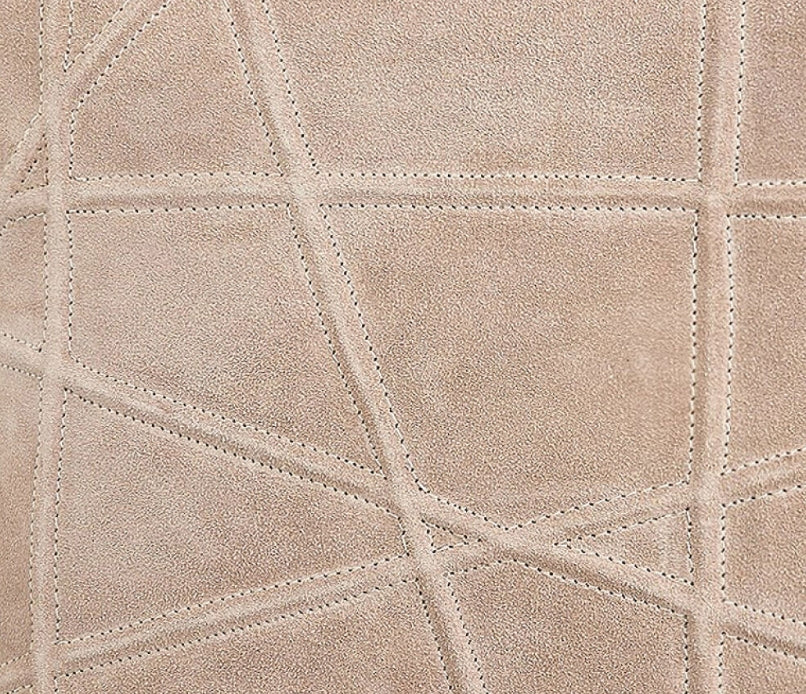 Crossroads Suede Pillow-Taupe