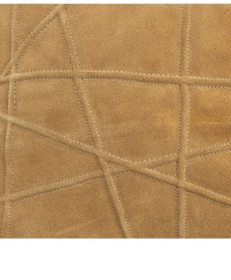 Crossroads Suede Pillow-Camel