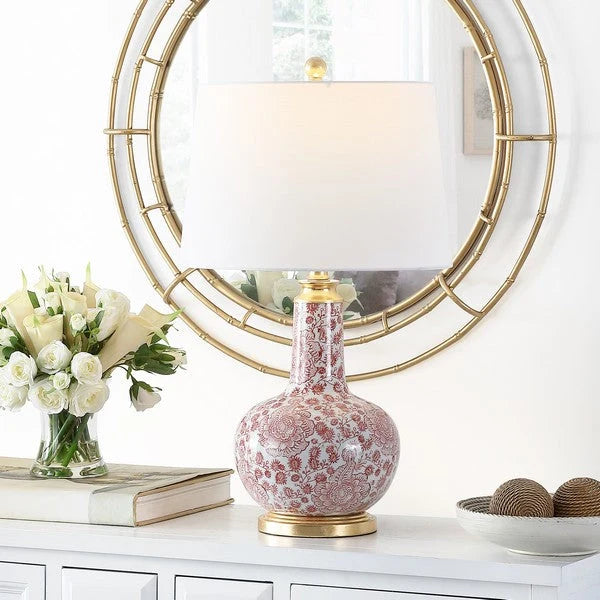 Safavieh Leia Ceramic Table Lamp - Red