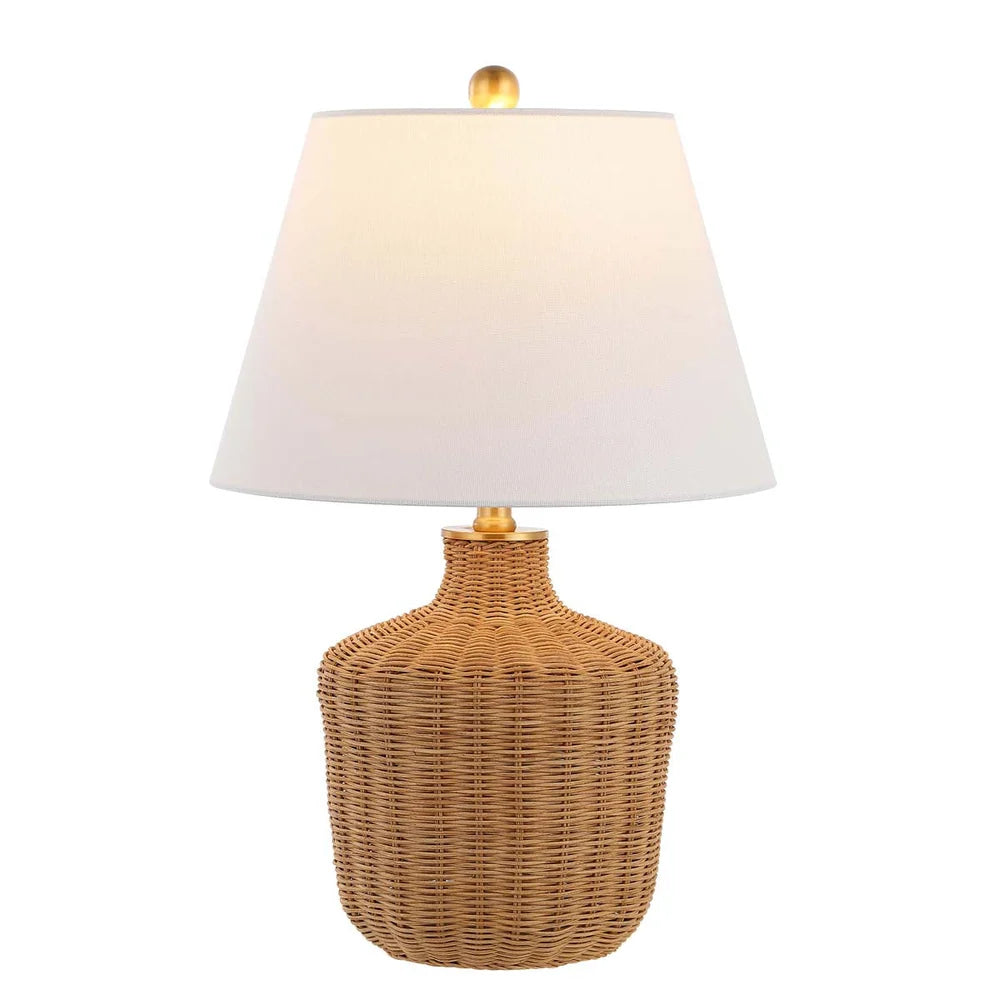 Safavieh Saolia, 22 Inch, Rattan Table Lamp