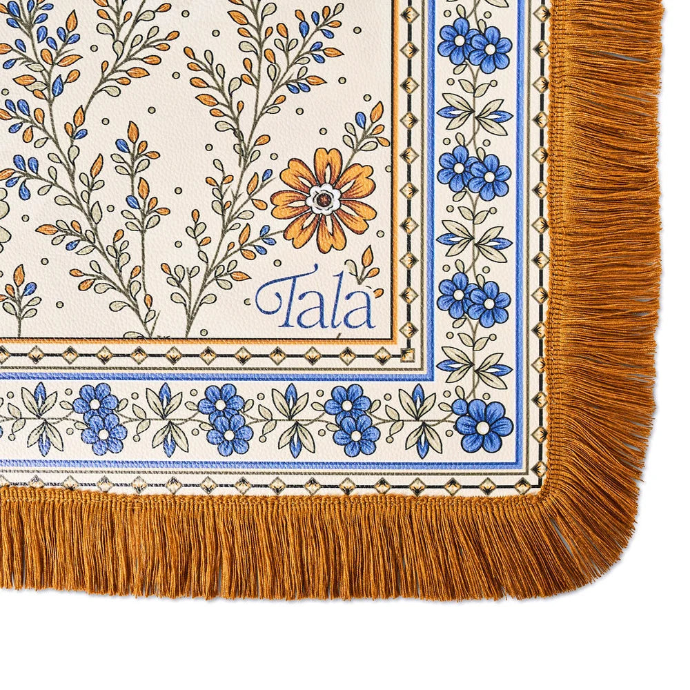 The Sonoma Mahjong Mat - Wildflowers with Suede Fringe - *Pre - Order* 11/11 ships