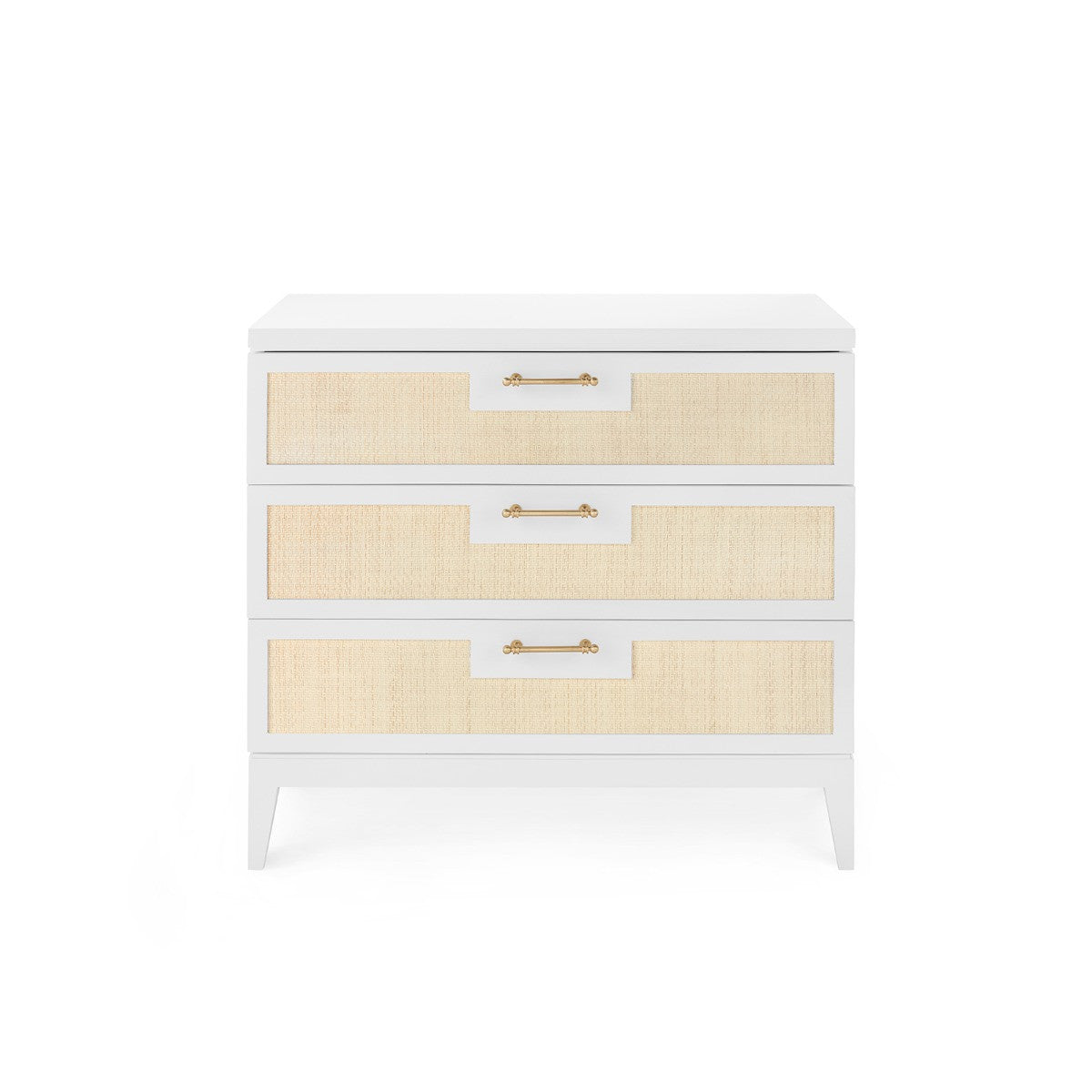 Astor 3-Drawer Side Table, Vanilla