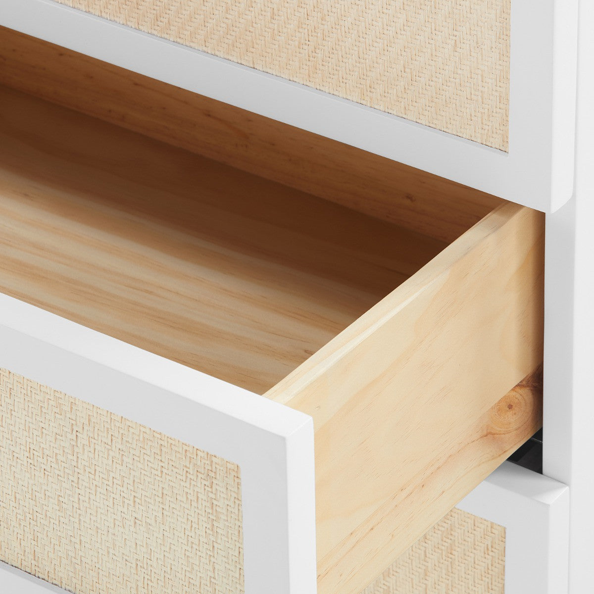 Astor 3-Drawer Side Table, Vanilla