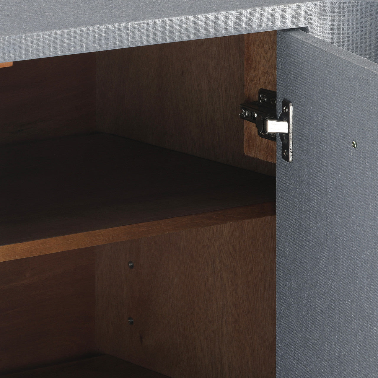 Audrey 3-Drawer & 2-Door Cabinet, Washed Winter Gray