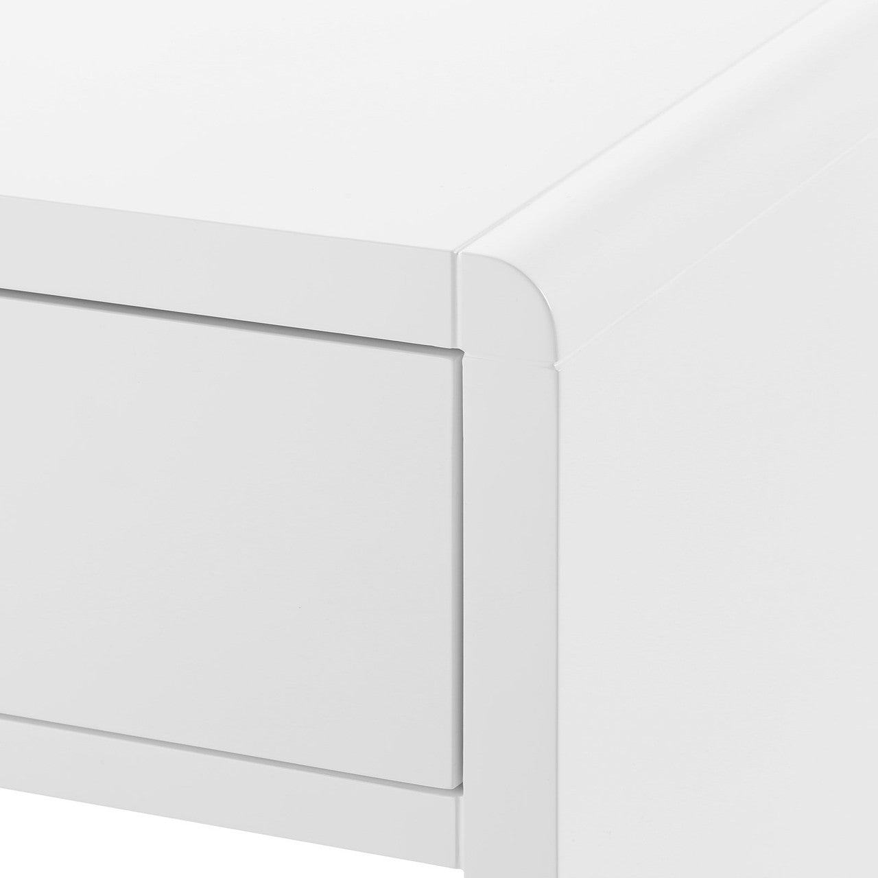 Benjamin 1-Drawer Side Table, White Pearl