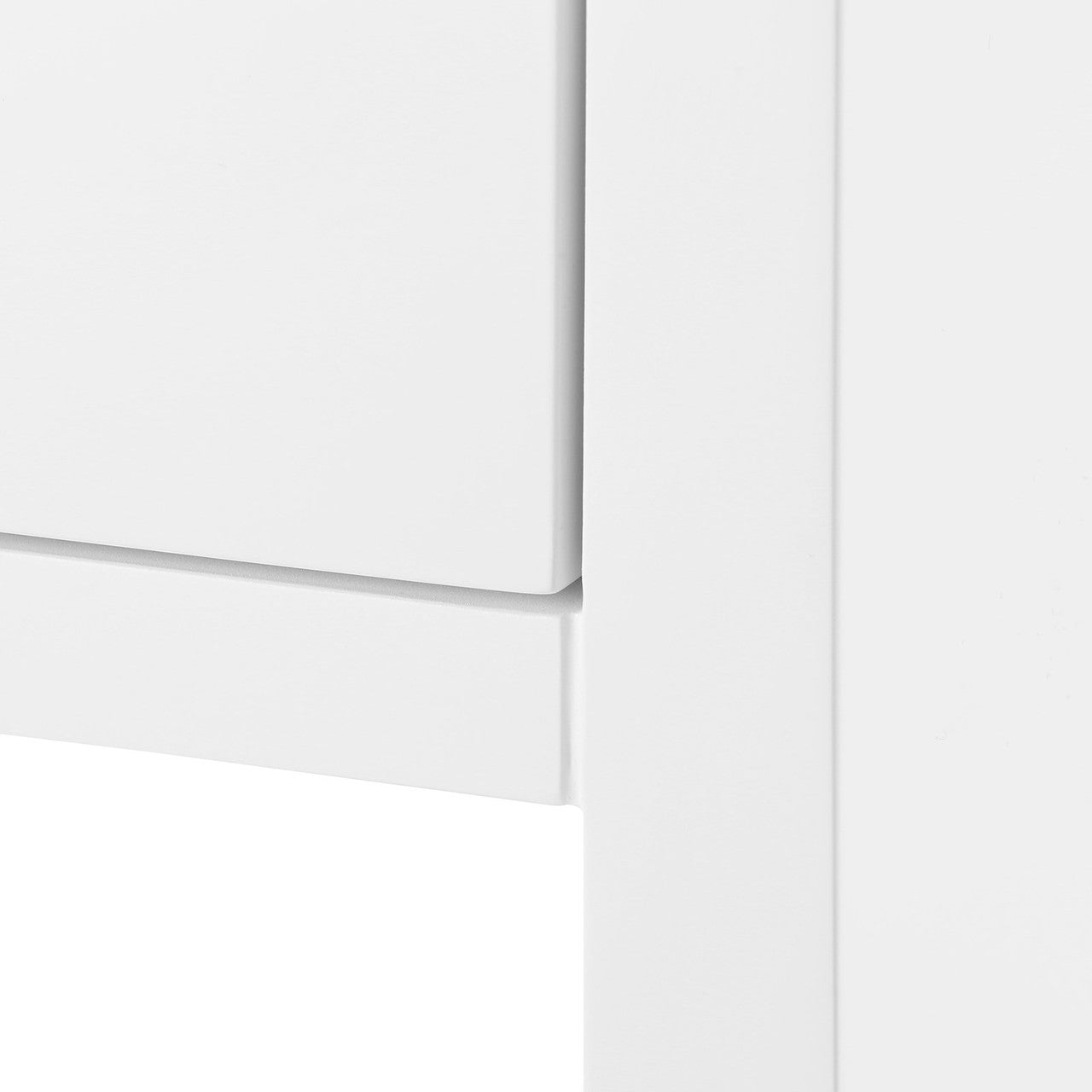 Benjamin 1-Drawer Side Table, White Pearl