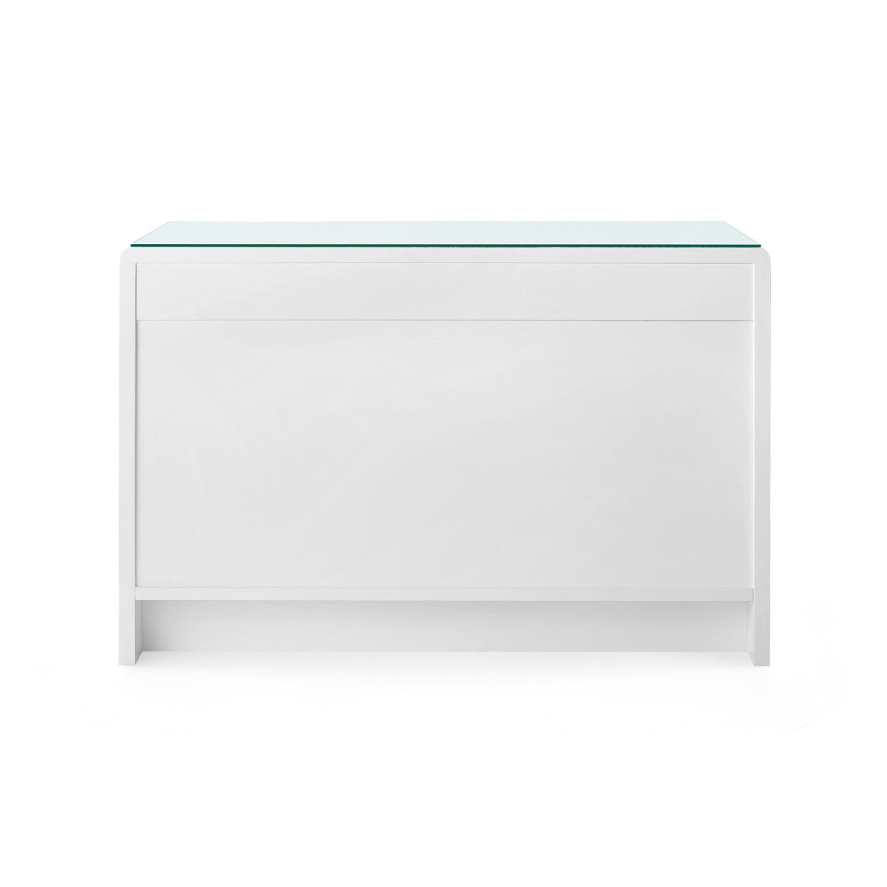 Bryant Extra Large 6-Drawer with Glass Top, White Pearl