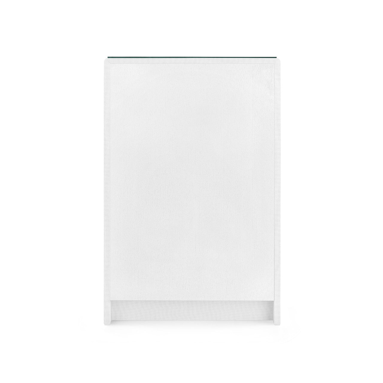 Bryant Tall 6-Drawer with Glass Top, Chiffon White