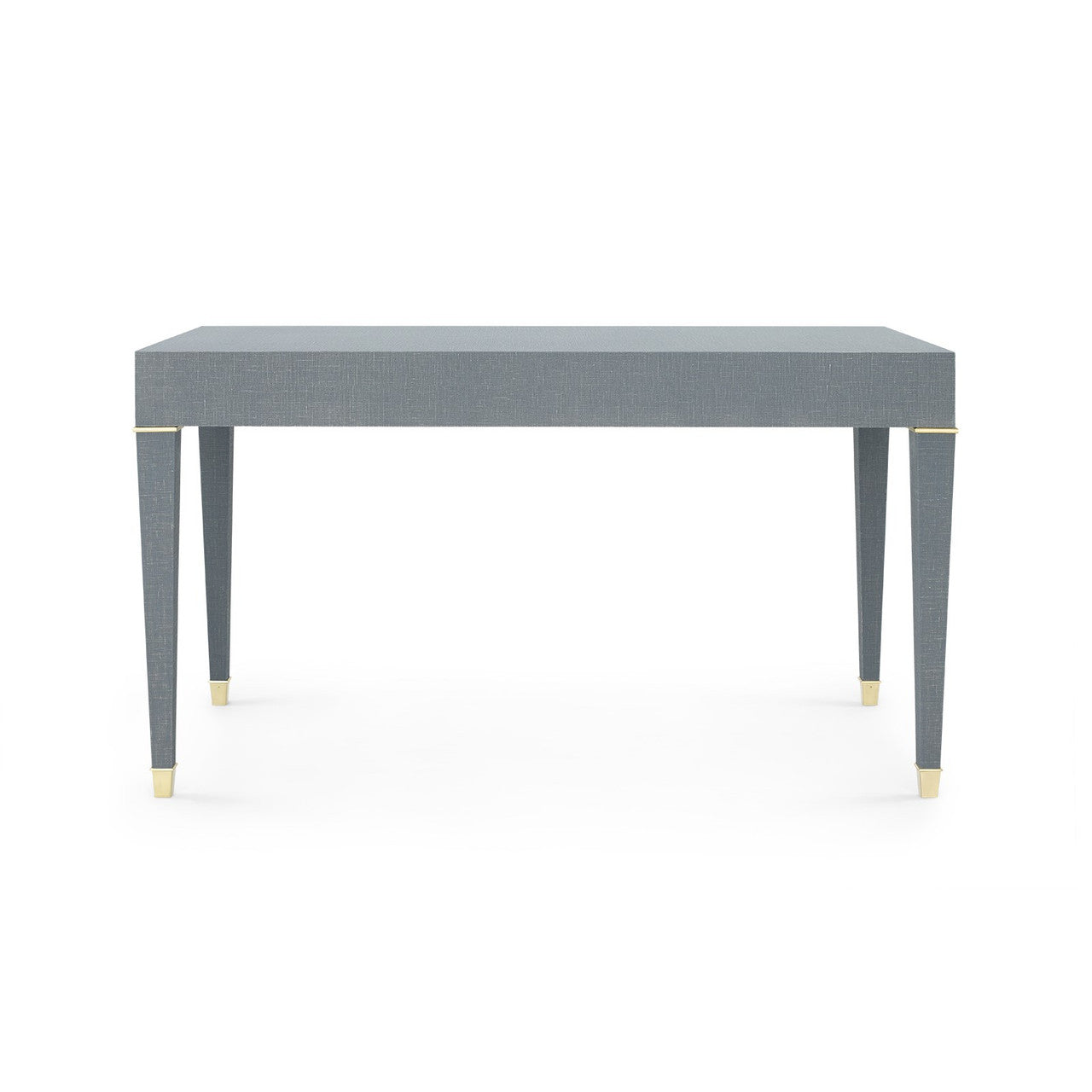 Claudette Desk, Washed Winter Gray, Brass