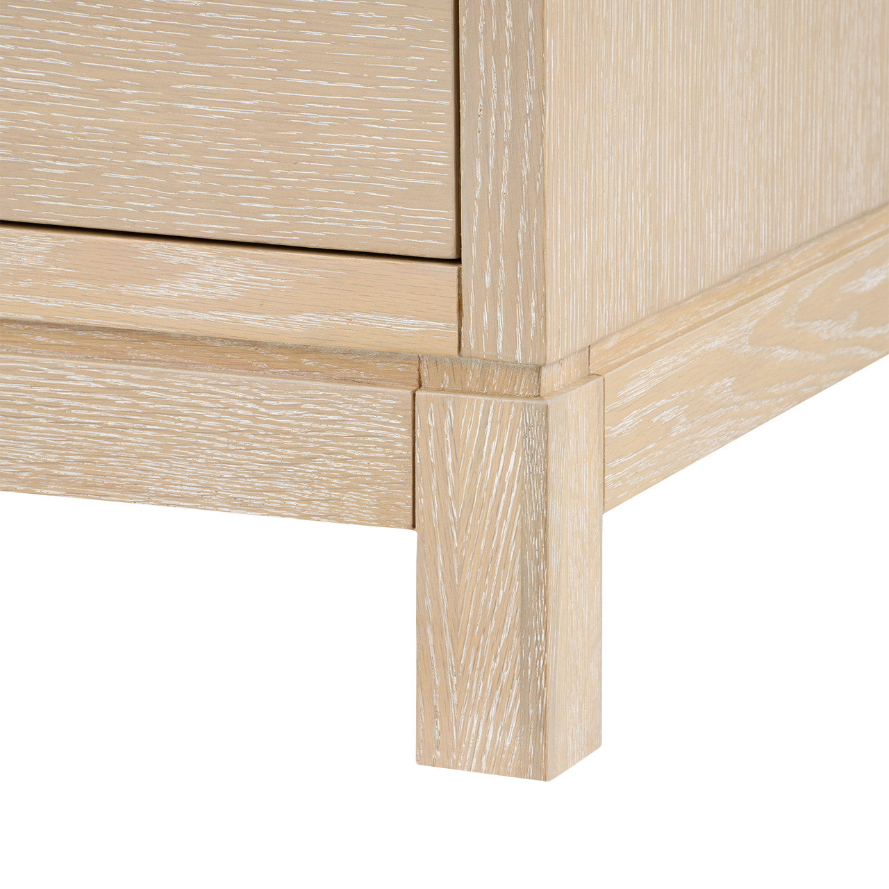 Caspian 2-Drawer Cabinet with 30" Marble Vanity Top, Sand