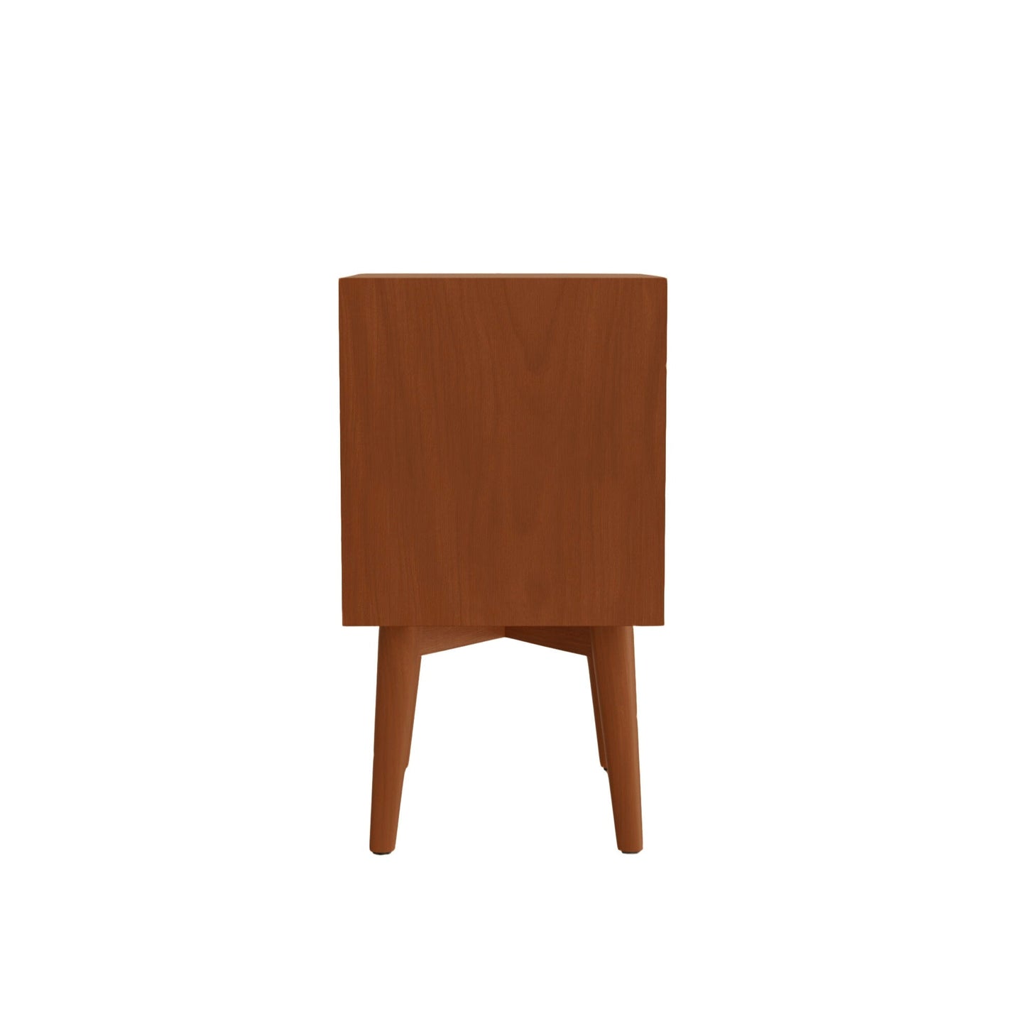 Flynn Mid-Century Nightstand, Chestnut Mahogany