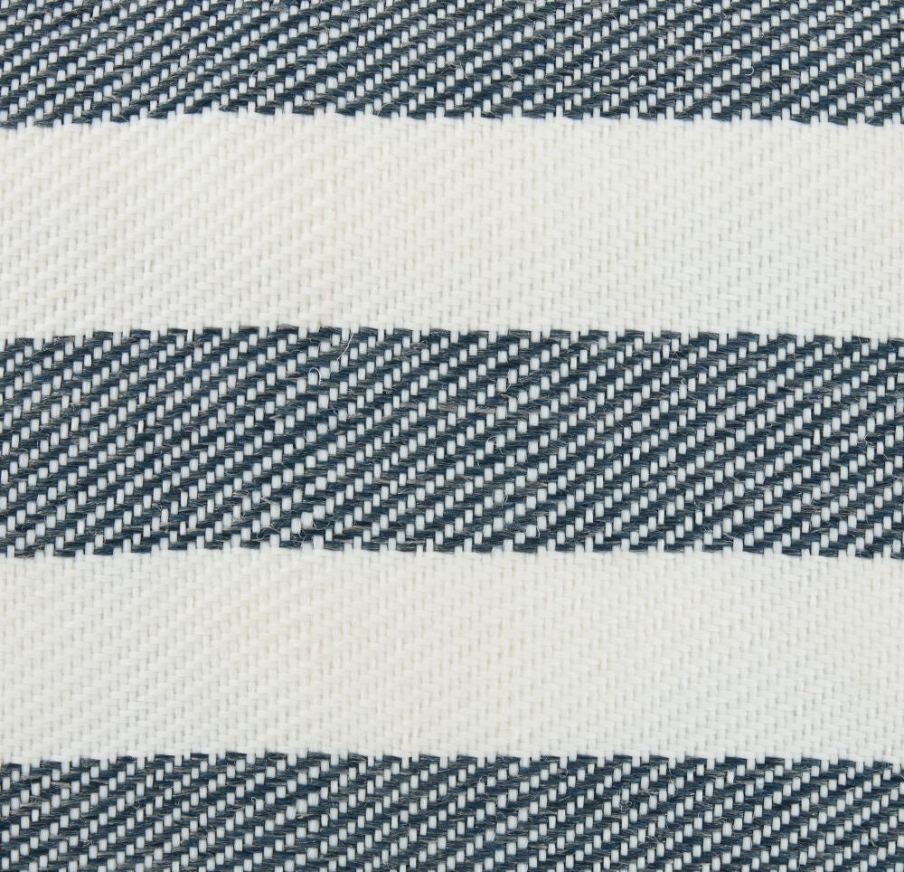 Island Vibe Pouf- Blue Stripe