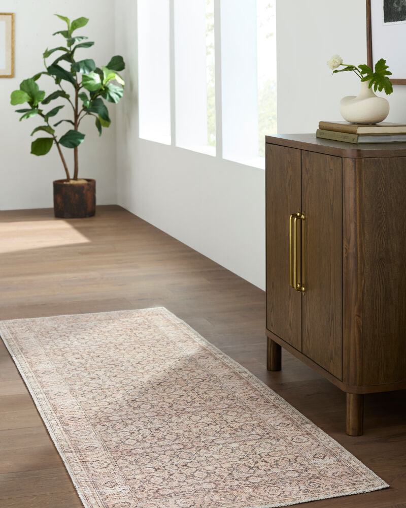 Sylvia Machine Woven Rug- Dusty Pink