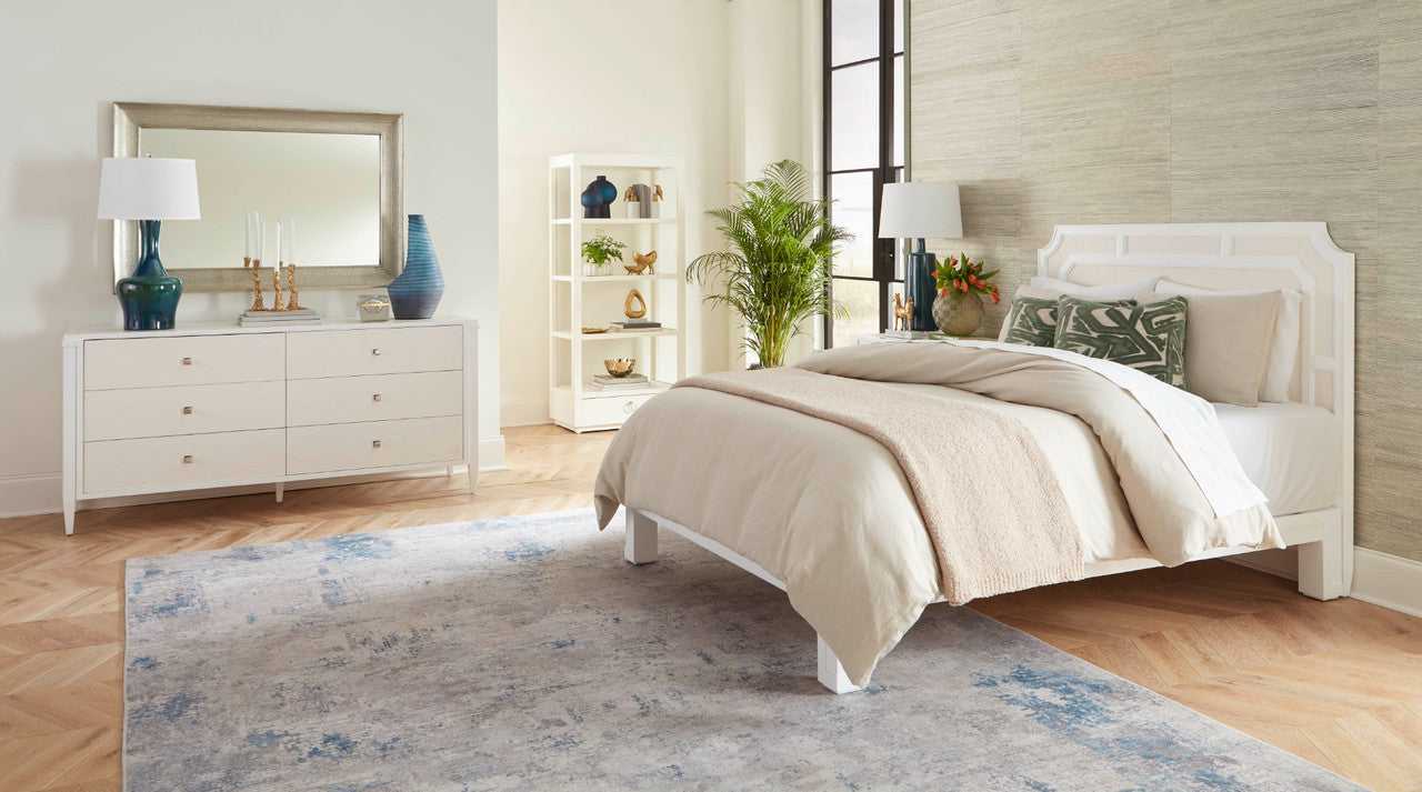 Olivia Queen Headboard, Soft White
