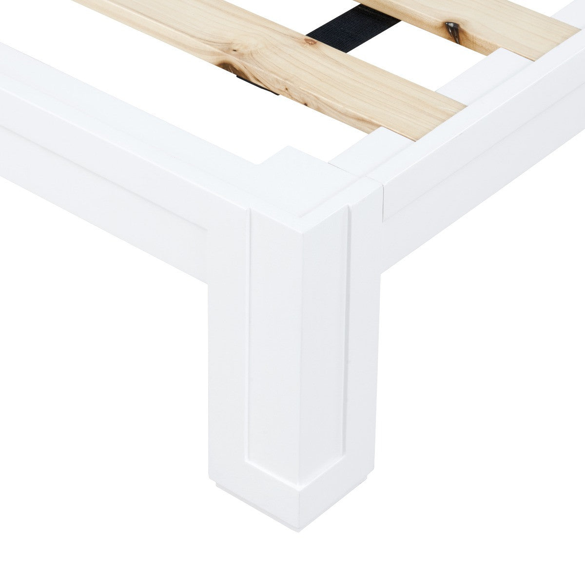 Victoria Twin Headboard With Ryder Bed Frame, Natural Twill, Vanilla