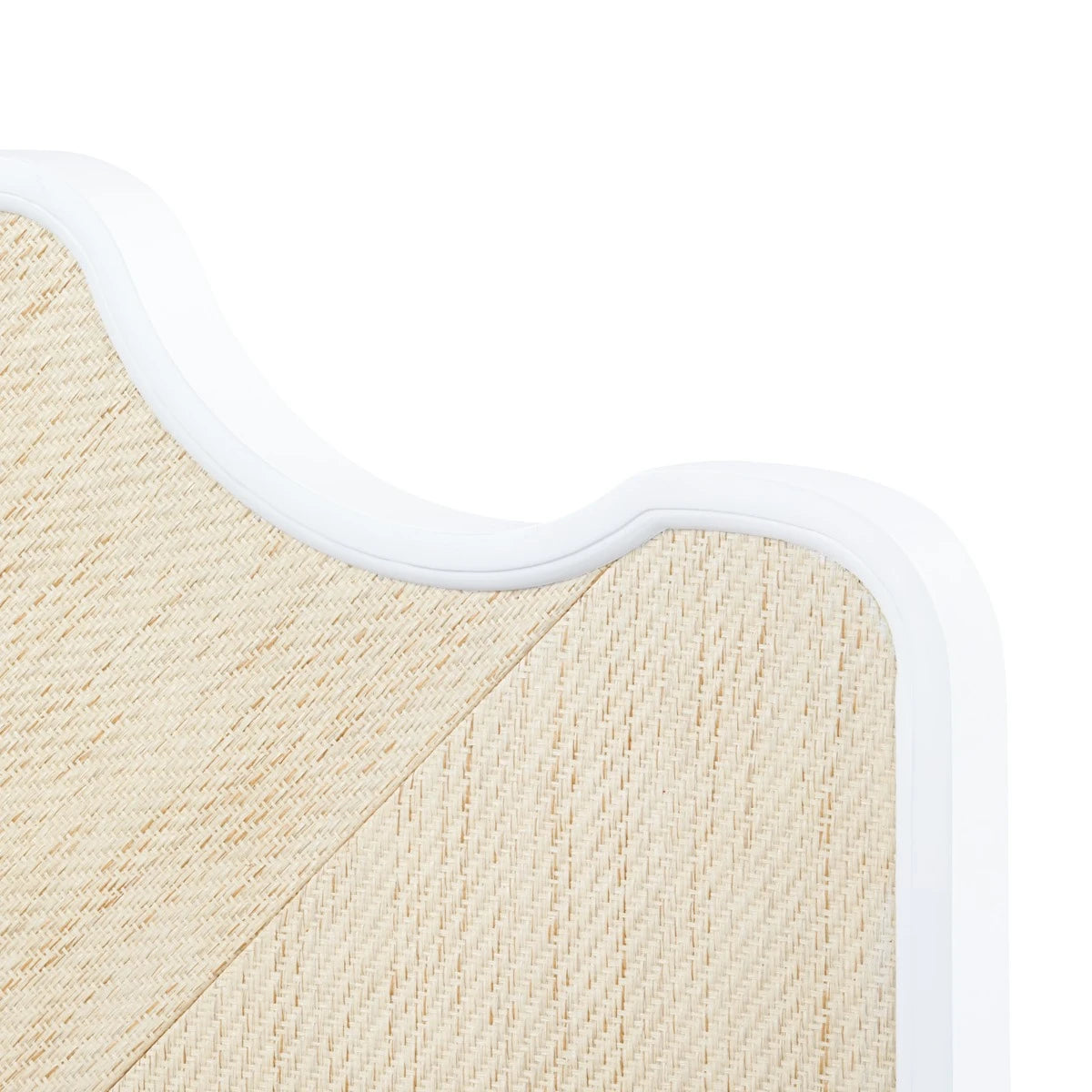 Victoria Queen Headboard With Ryder Bed Frame, Natural Twill, Vanilla