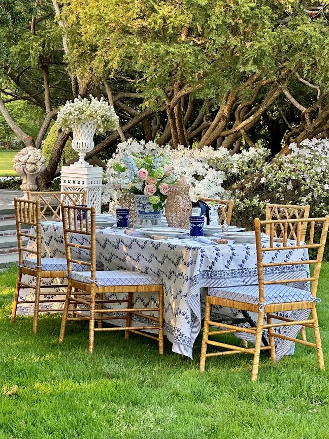 Set of 4 Straight Back Wicker Chair