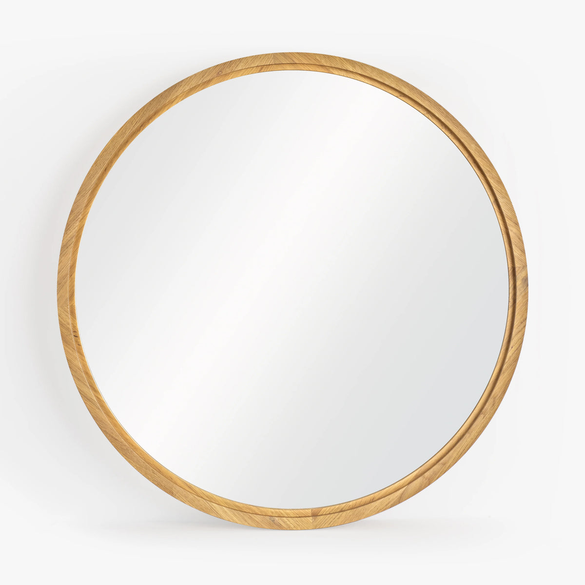 Buddy Round Oak Mirror